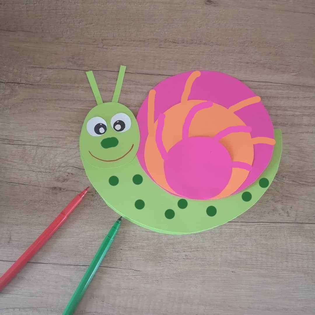 Поделка улитка из бумаги