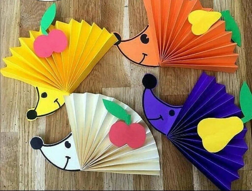 Аппликация из гармошки