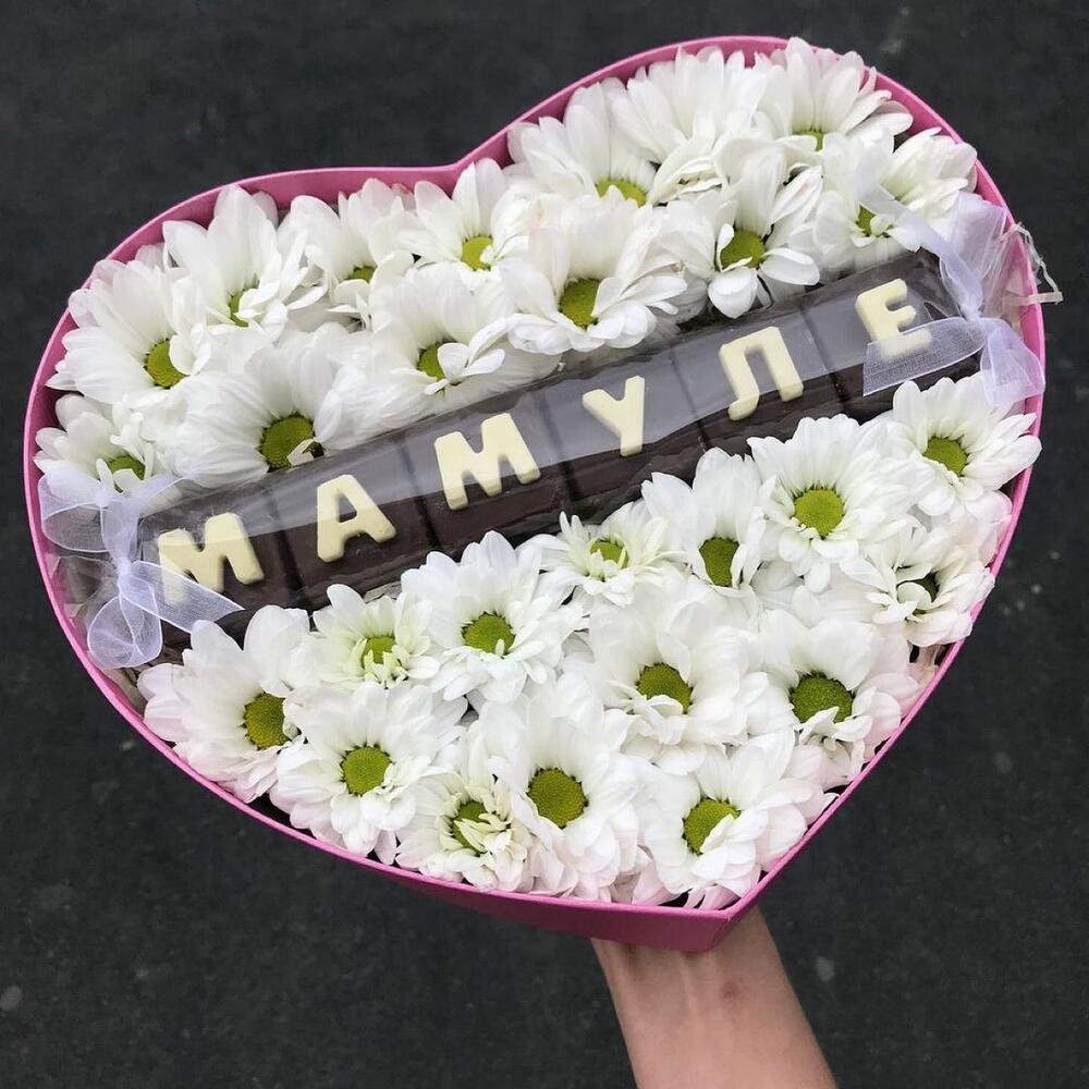 Букет в коробке для мамы