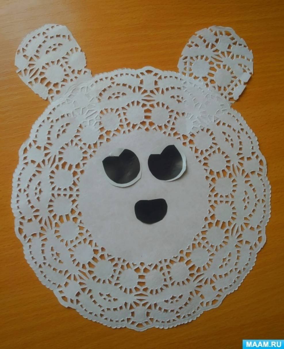 Поделки из ажурных салфеток Сова