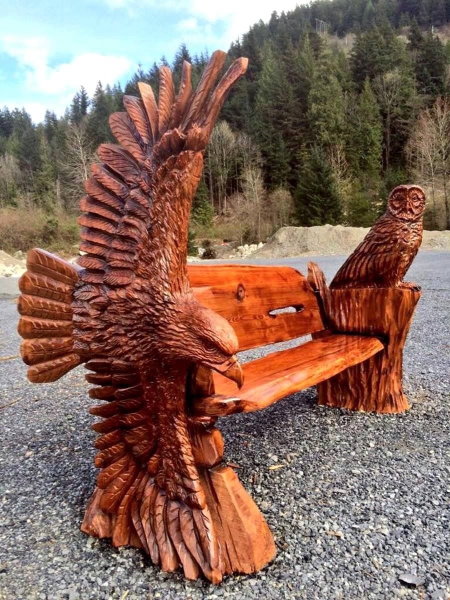 Оригинальные скульптуры из дерева