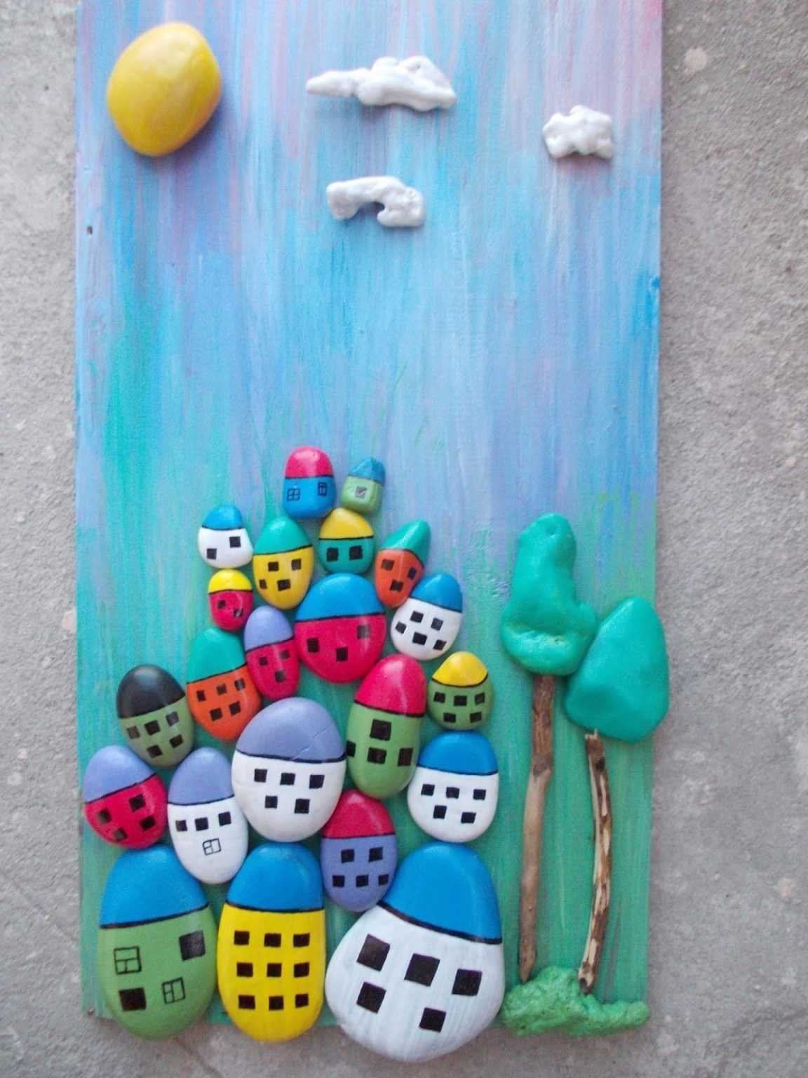 Поделки из гальки