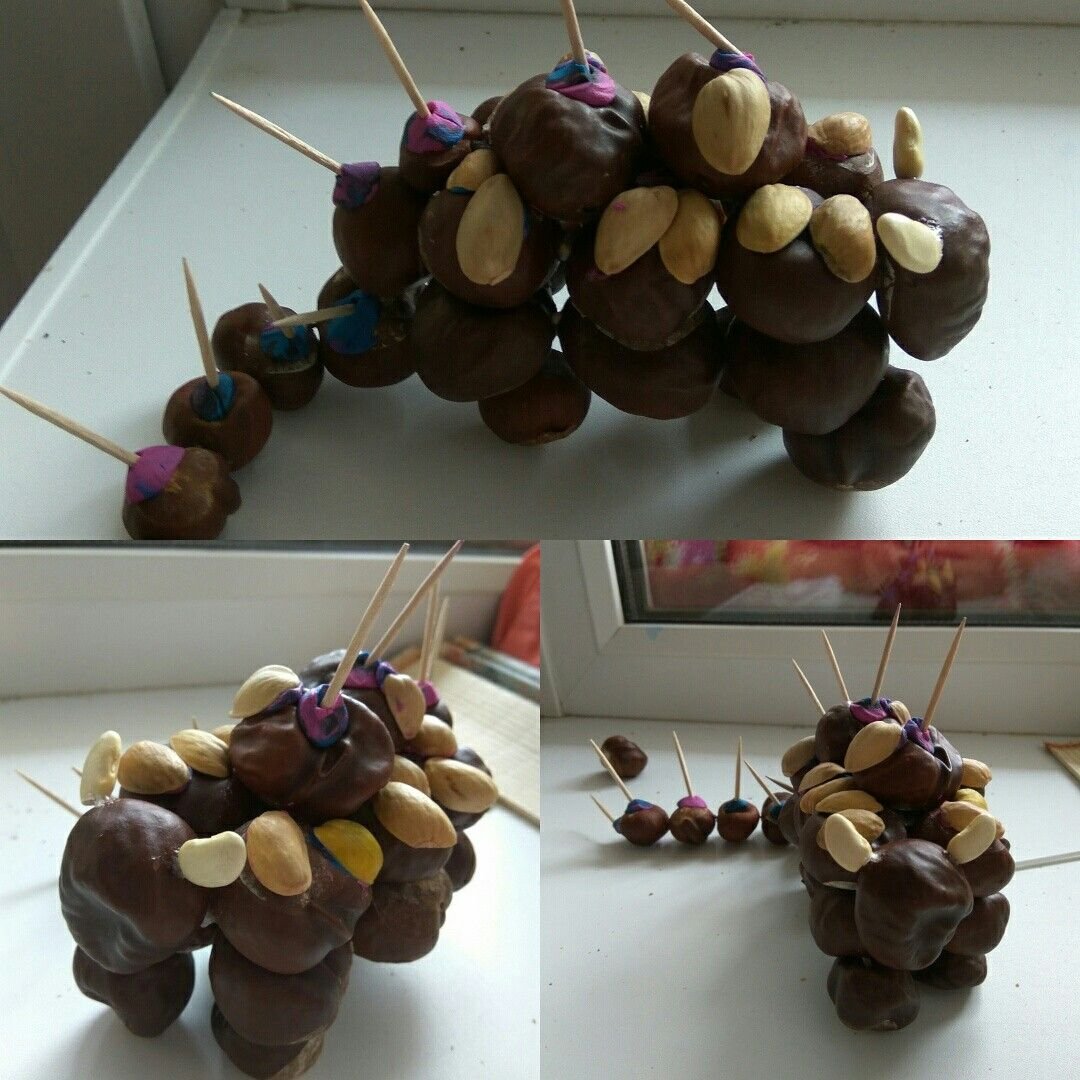 Композиции из каштанов