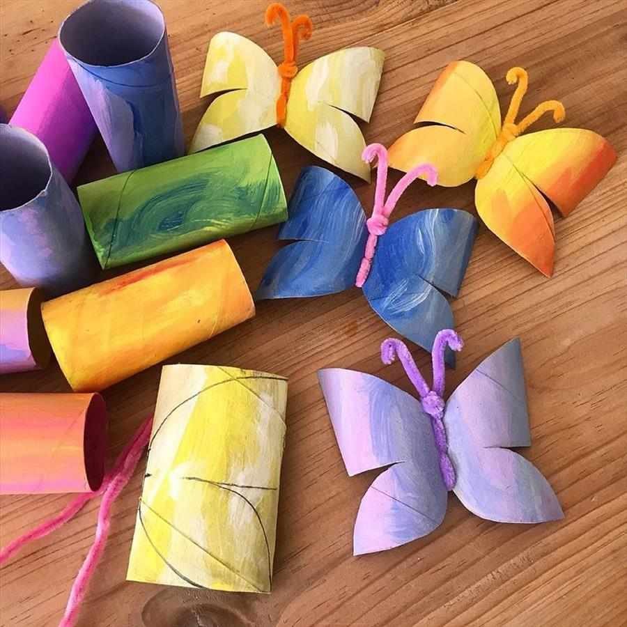 Поделки из бросового материала бабочка