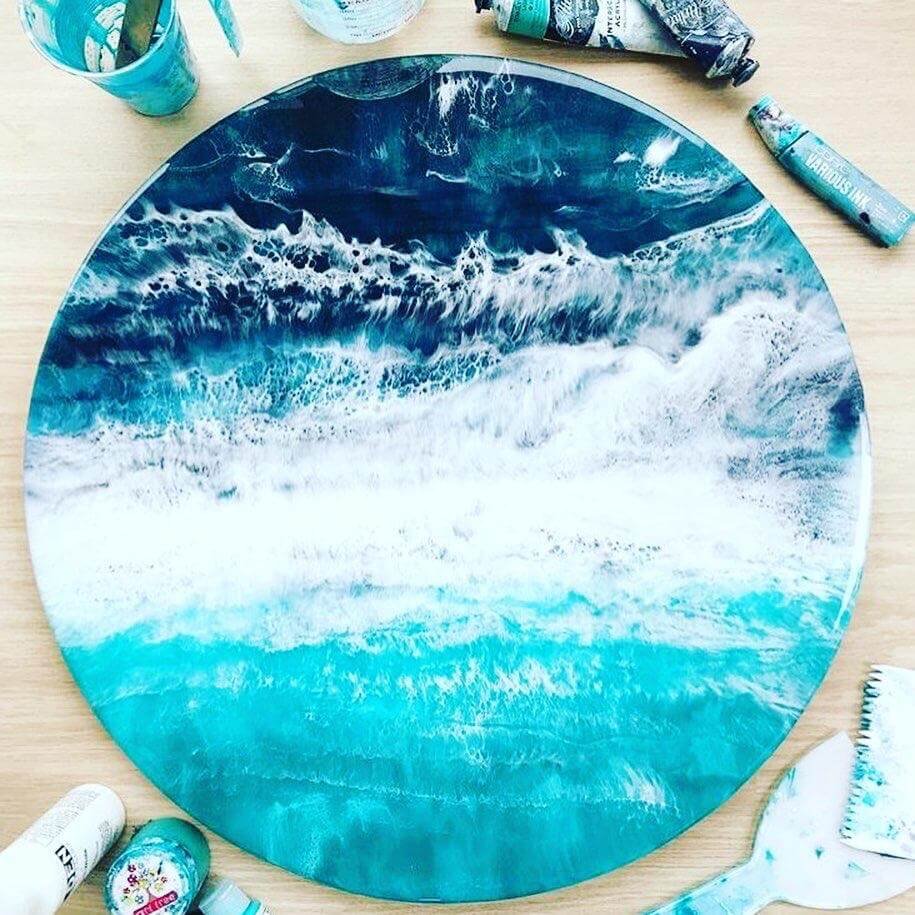 Море эпоксидной смолой Resin Art