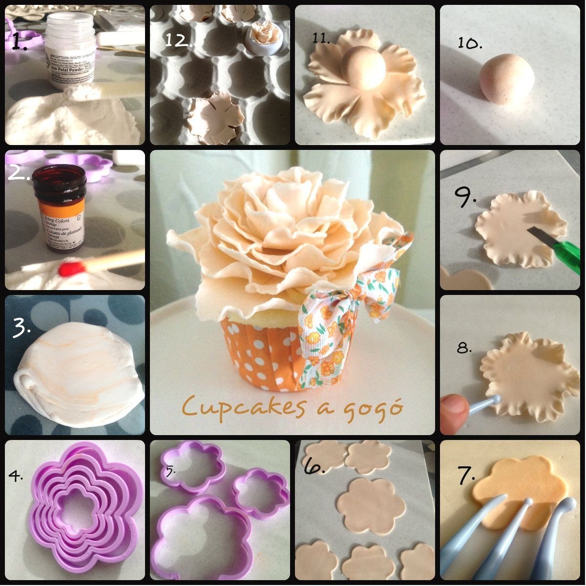 Пионы из сахарной мастики