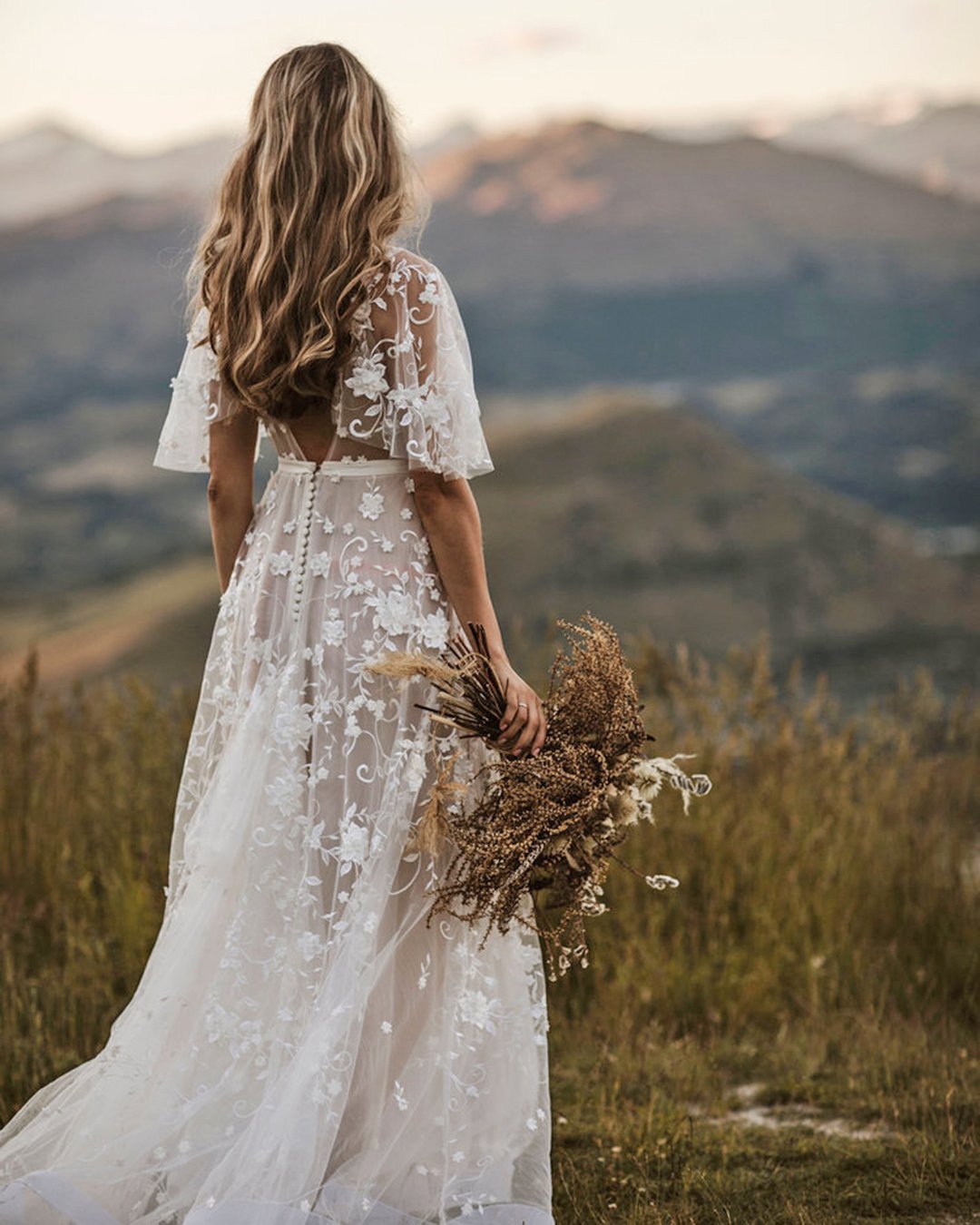 Стиль рустик свадебное платье