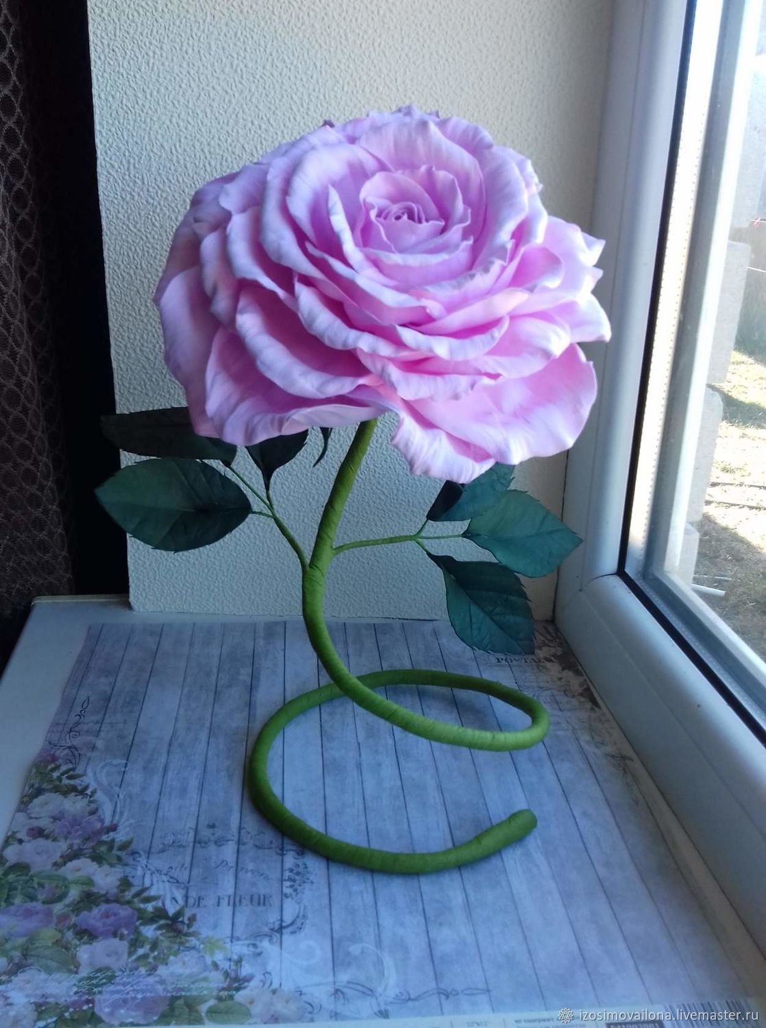 Крупные цветы из фоамирана
