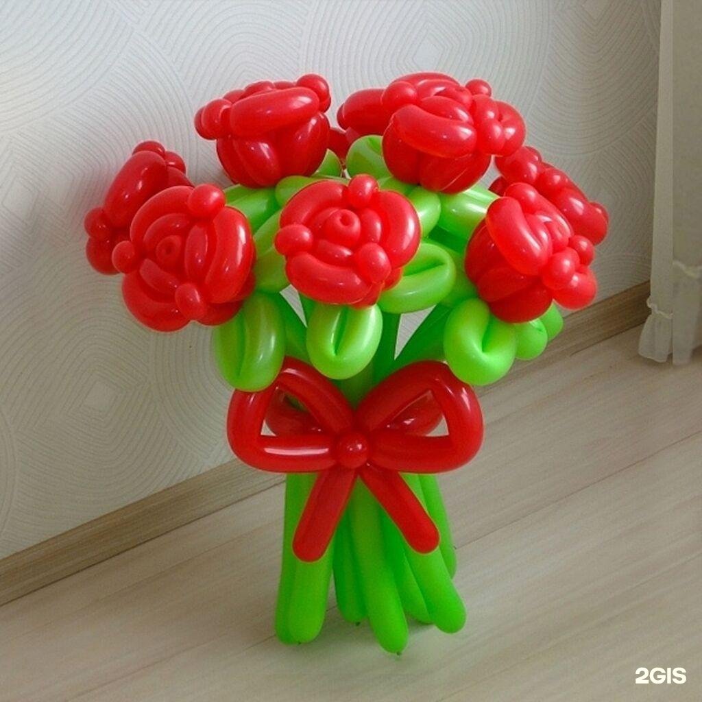 Цветы из воздушных шаров