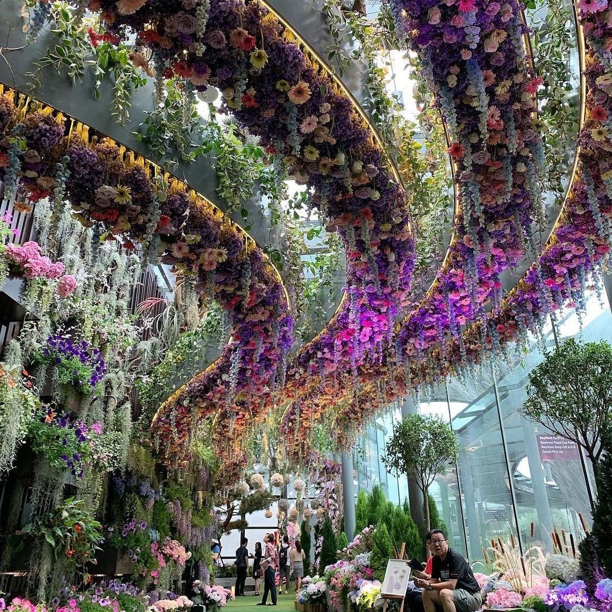 Сингапур, оранжерея 'Flower Dome'.