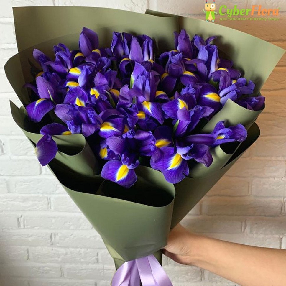 Букет из ирисов оригами