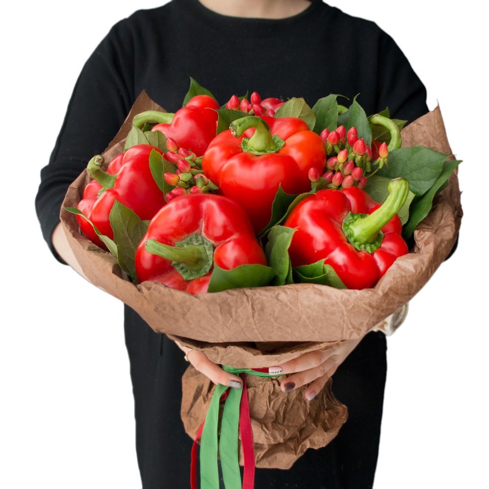 Букет из перцев для женщин