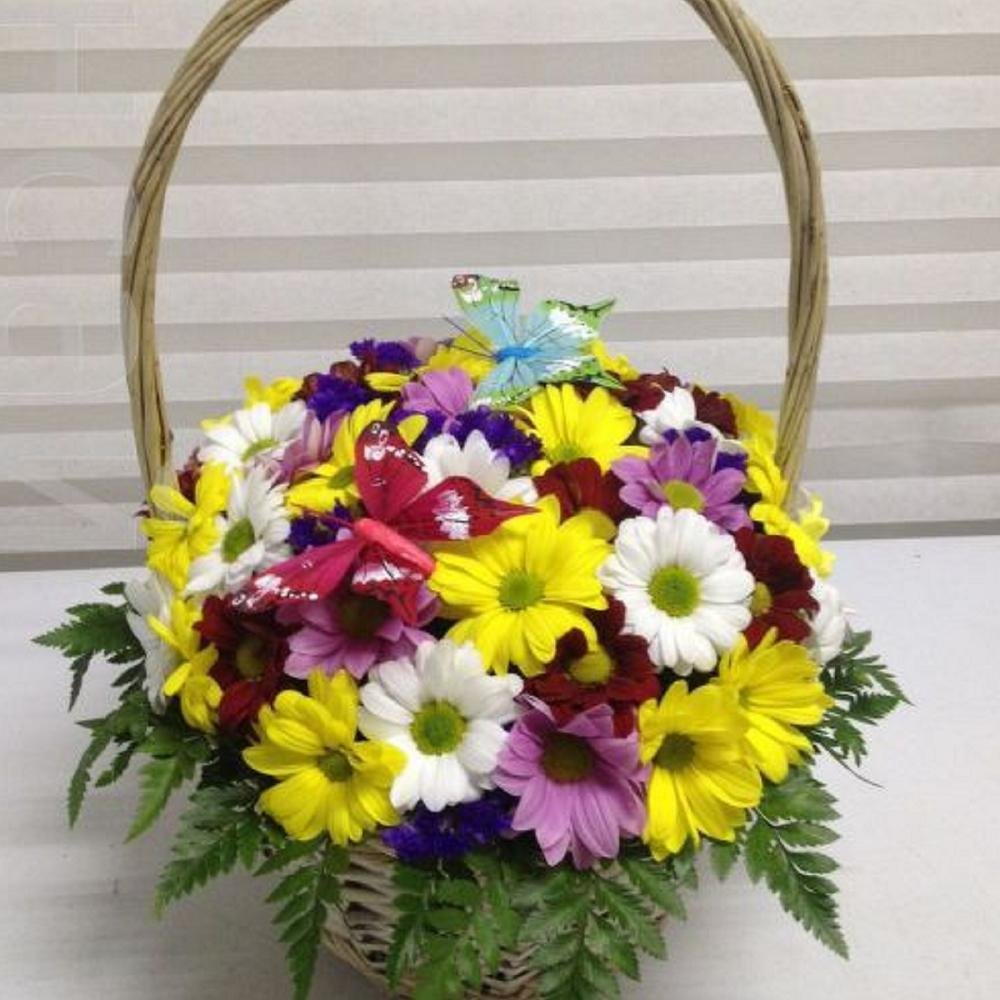 Корзинка с цветами