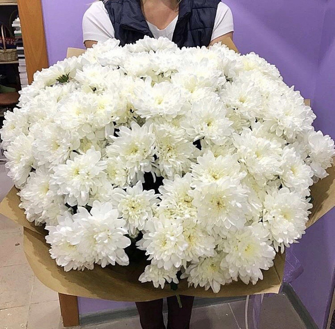 Букет "25 хризантем"