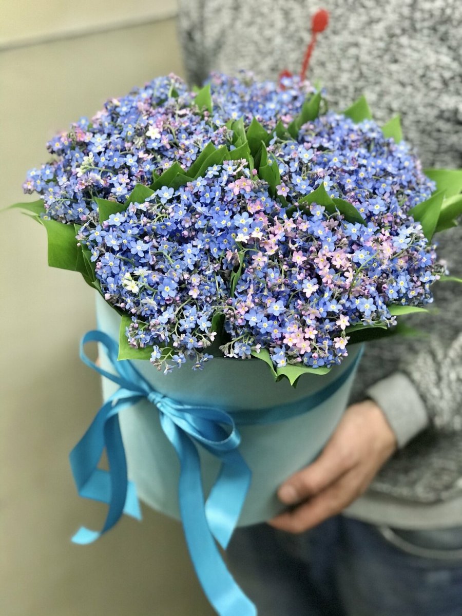 Букет невесты с незабудками