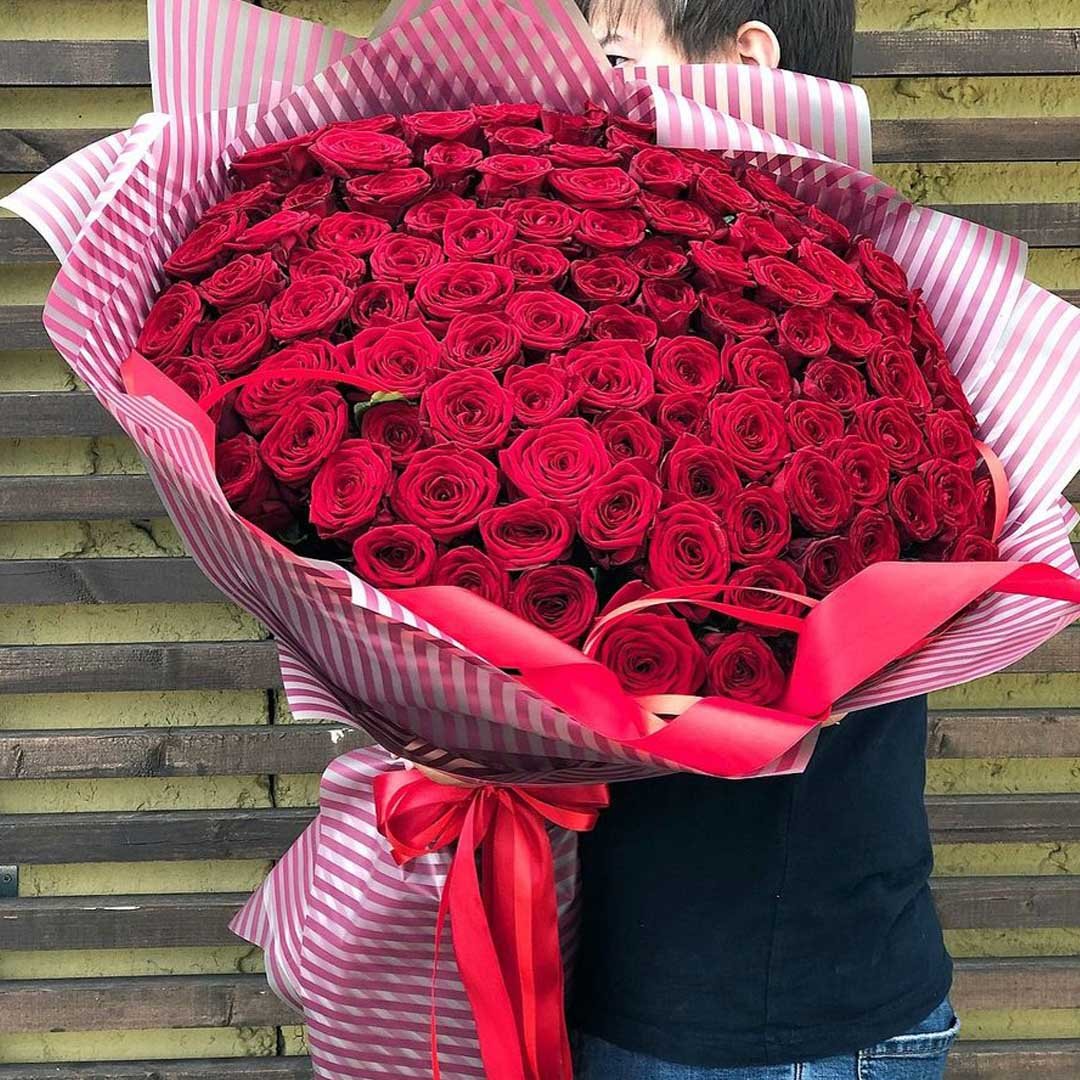 Розы 101 шт