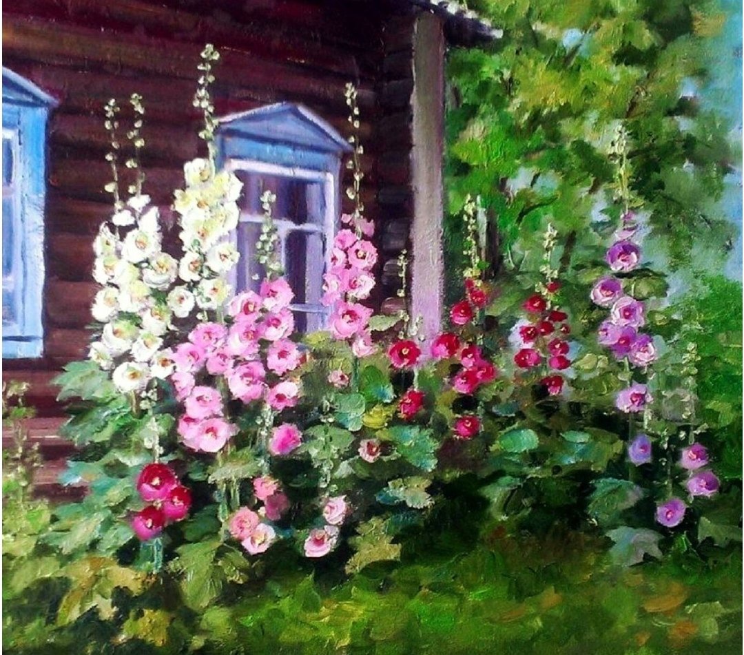 Мальвы художника Игоря Белковского