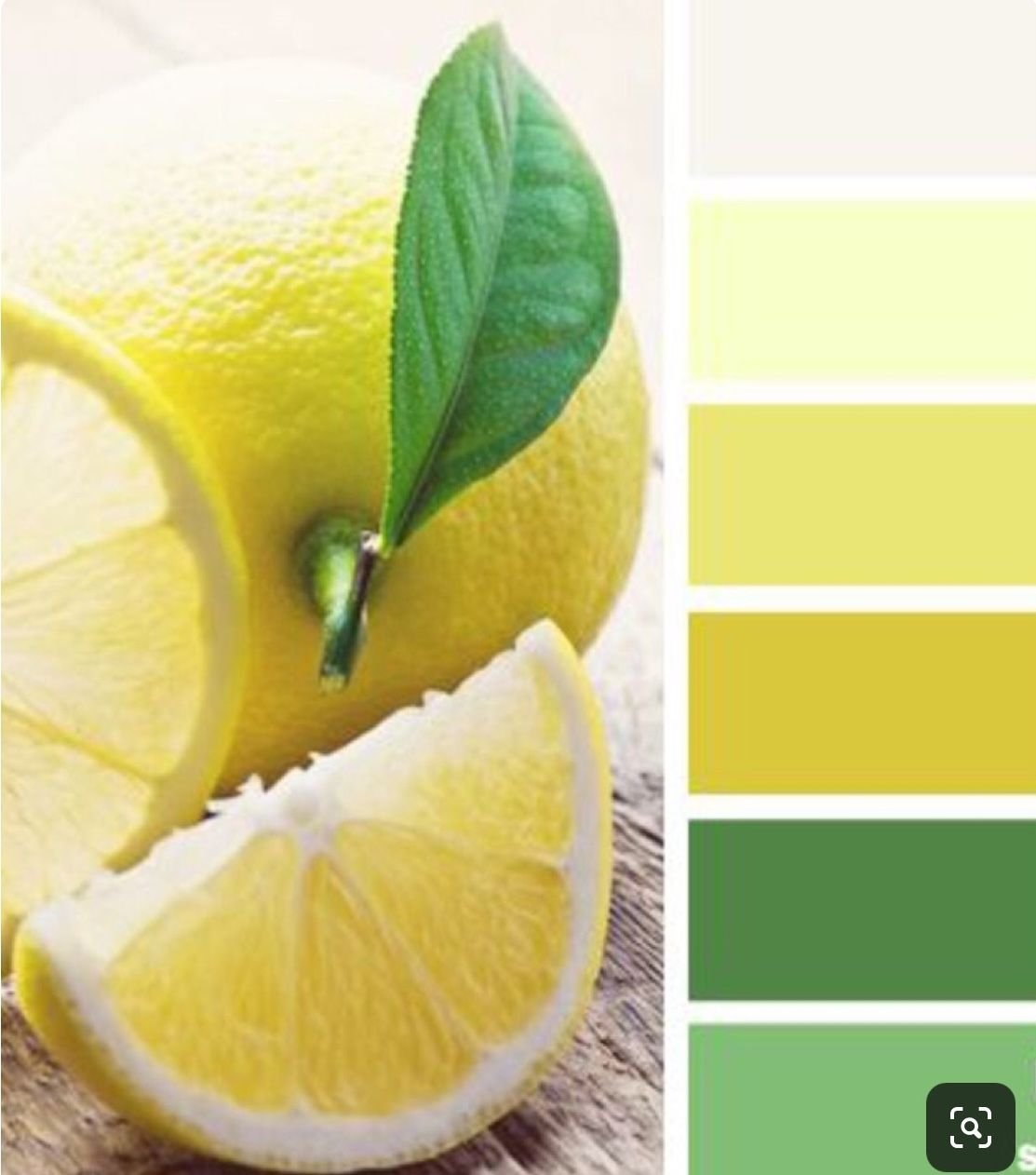 Сочетание лимонного цвета