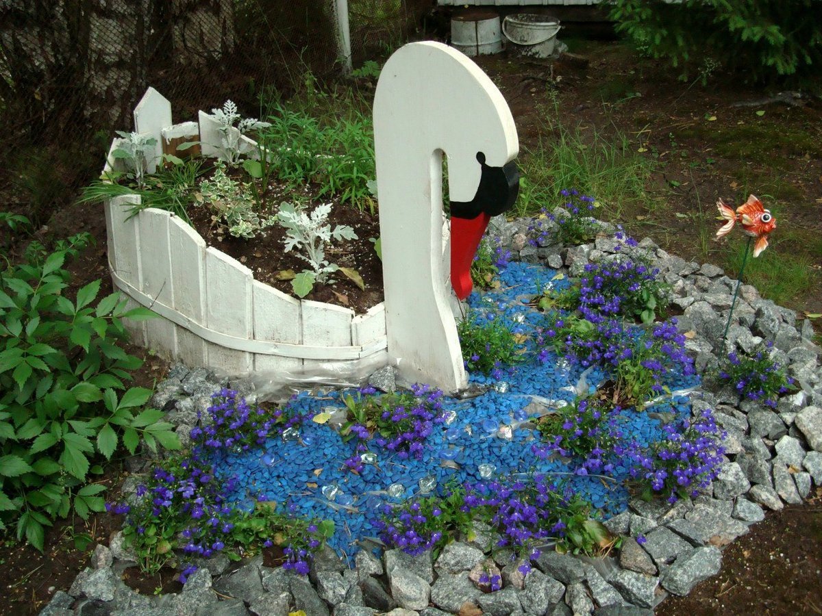 Клумбы из пенопласта