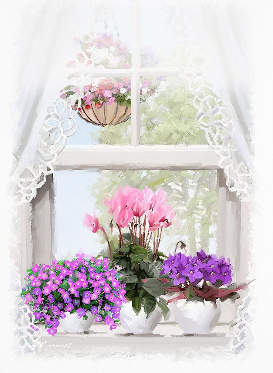 Художник Richard MACNEIL картины цветы