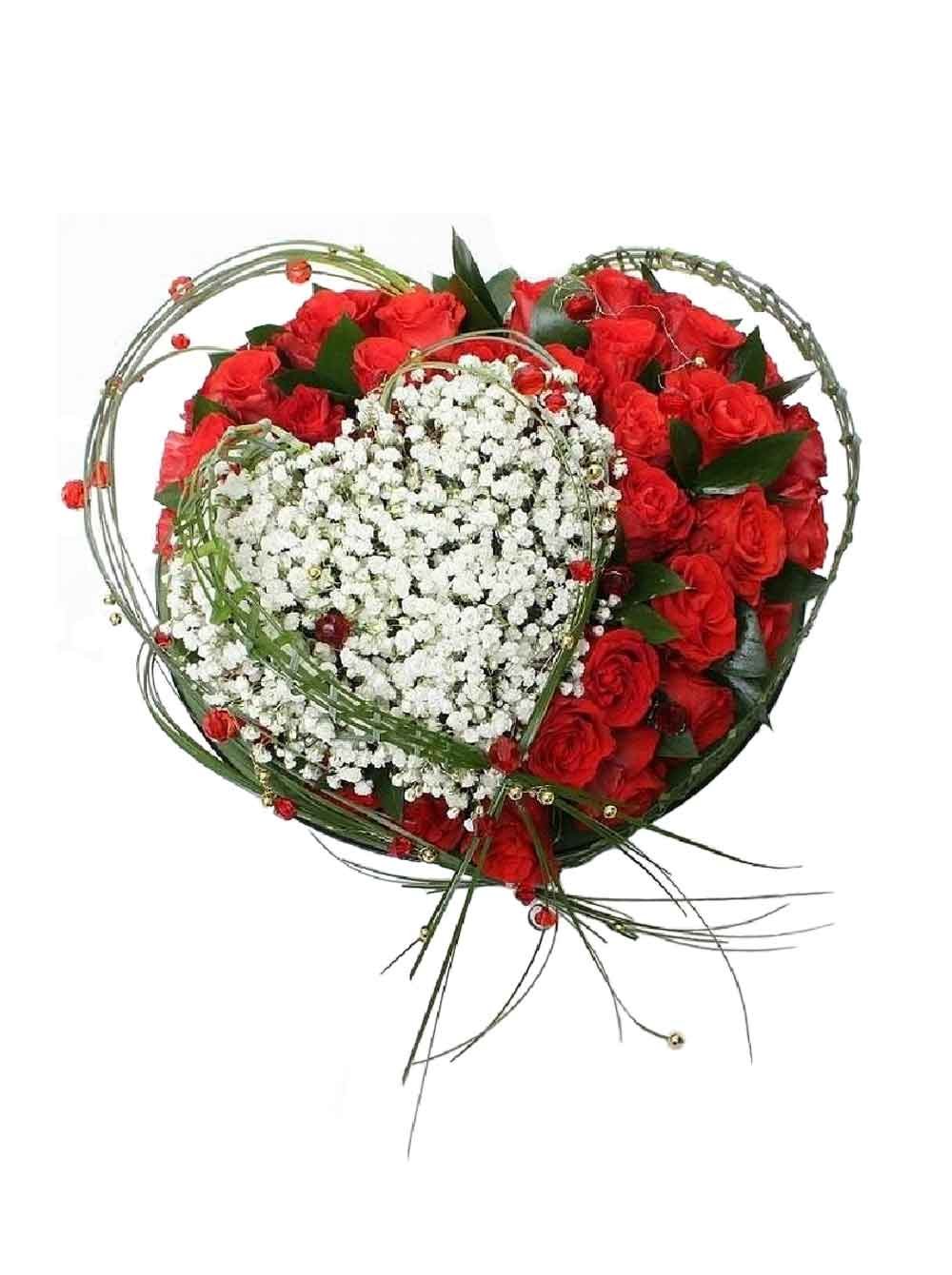 Сердце из гипсофила