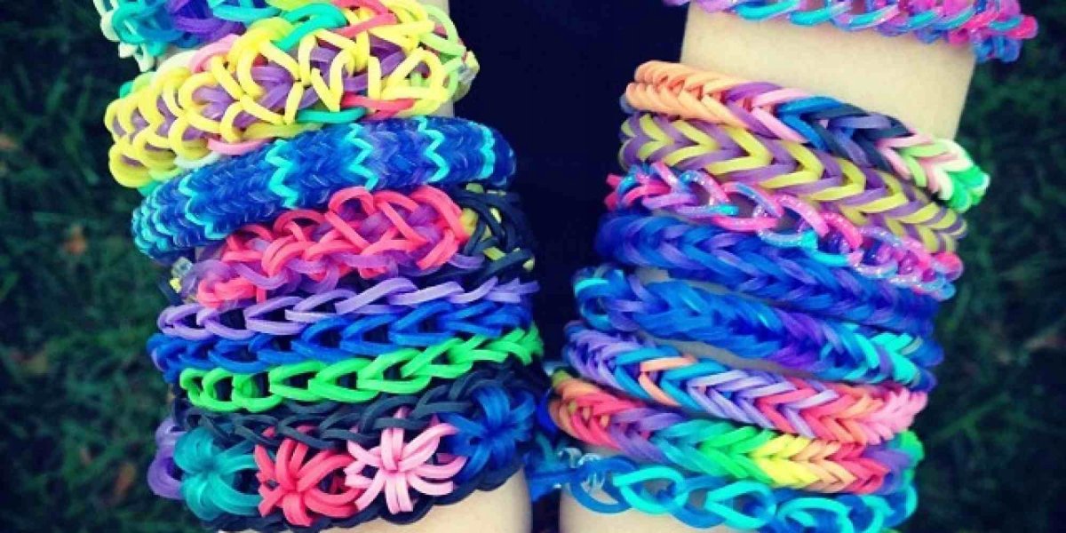 Браслет Радуга из резиночек