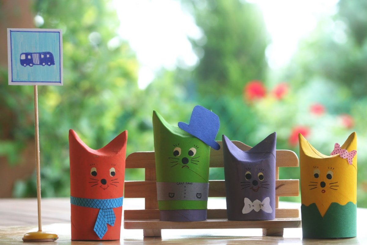 Игрушки из туалетных втулок