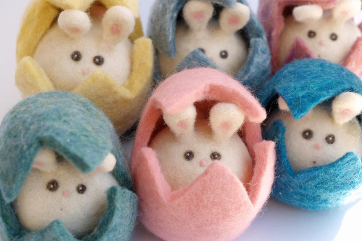 Мокрое валяние игрушки