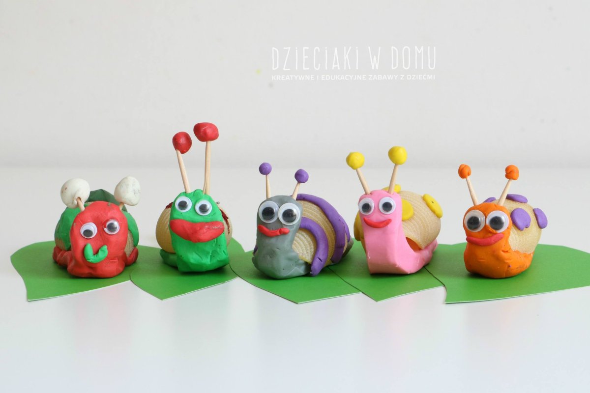 Улитка из пластилина для детей 3-4 лет