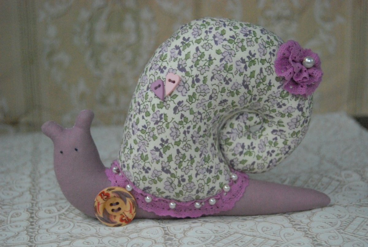 Улитка из ткани