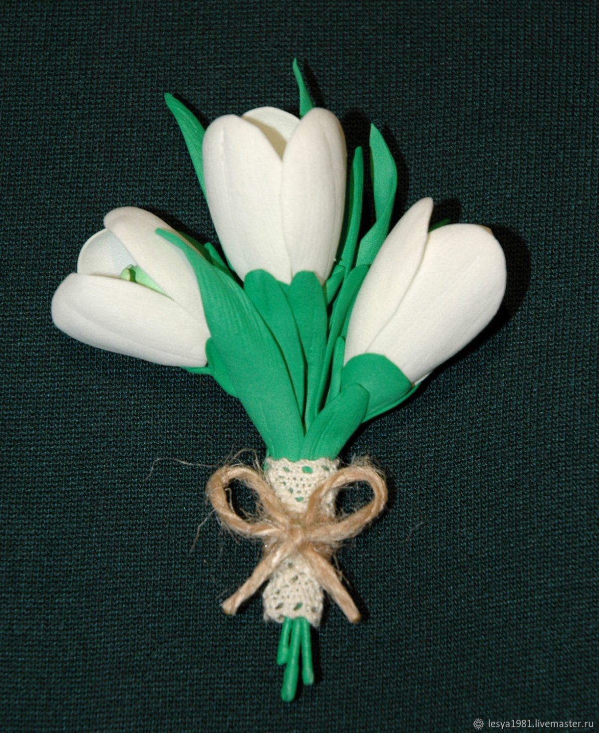 Подснежники из фоамирана
