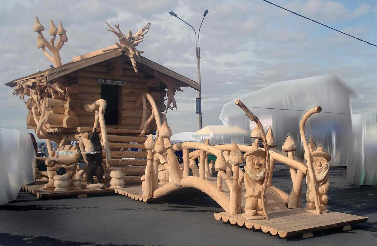Скульптуры из горбыля