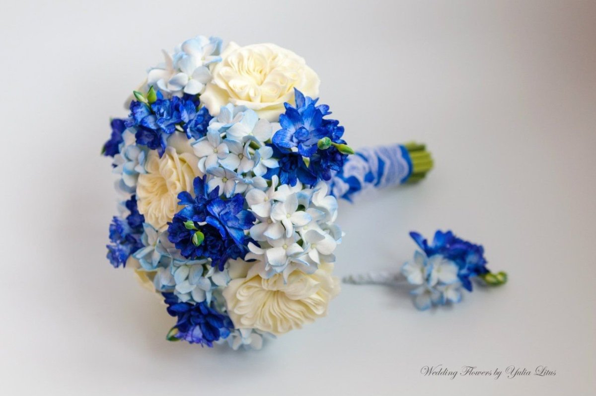 Полимерная глина. Свадебные букеты Юлии Литус Wedding