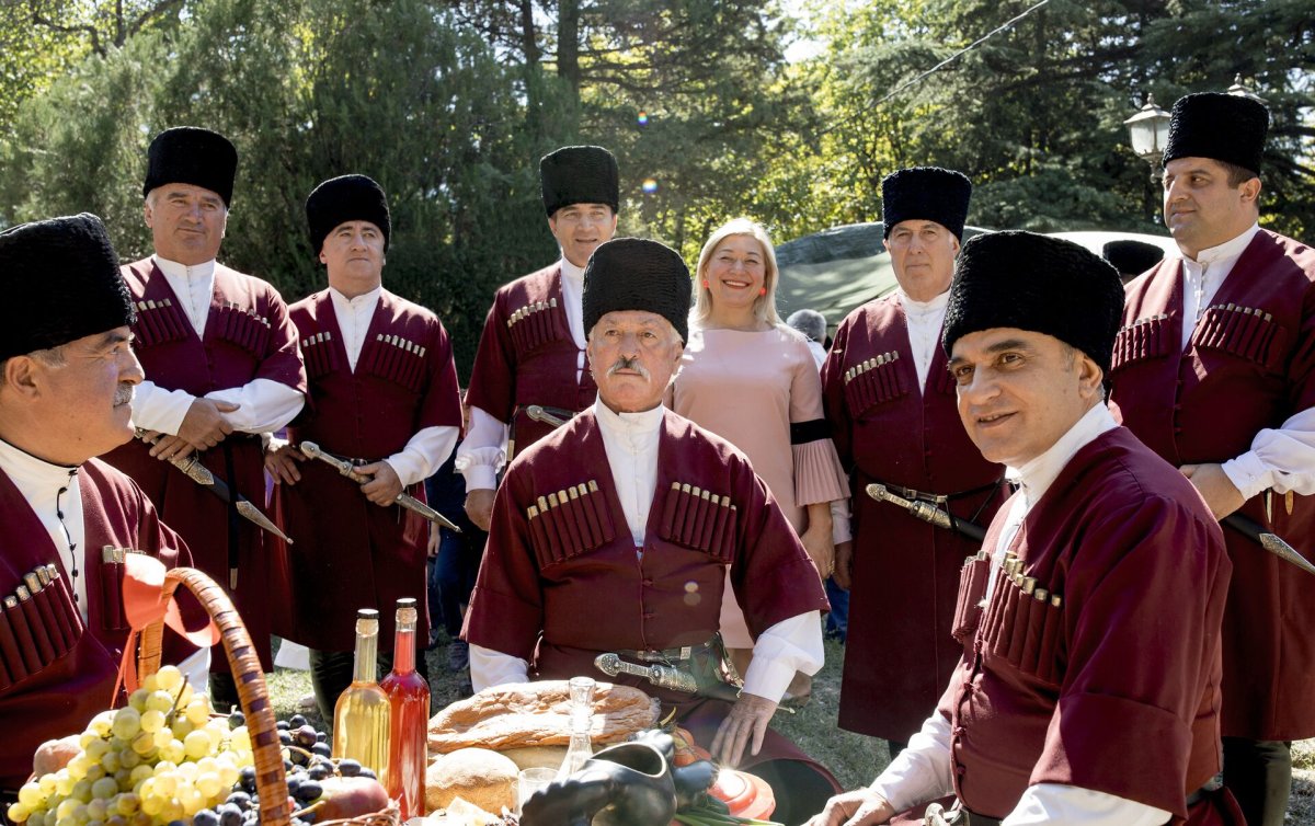 Северная Осетия застолье