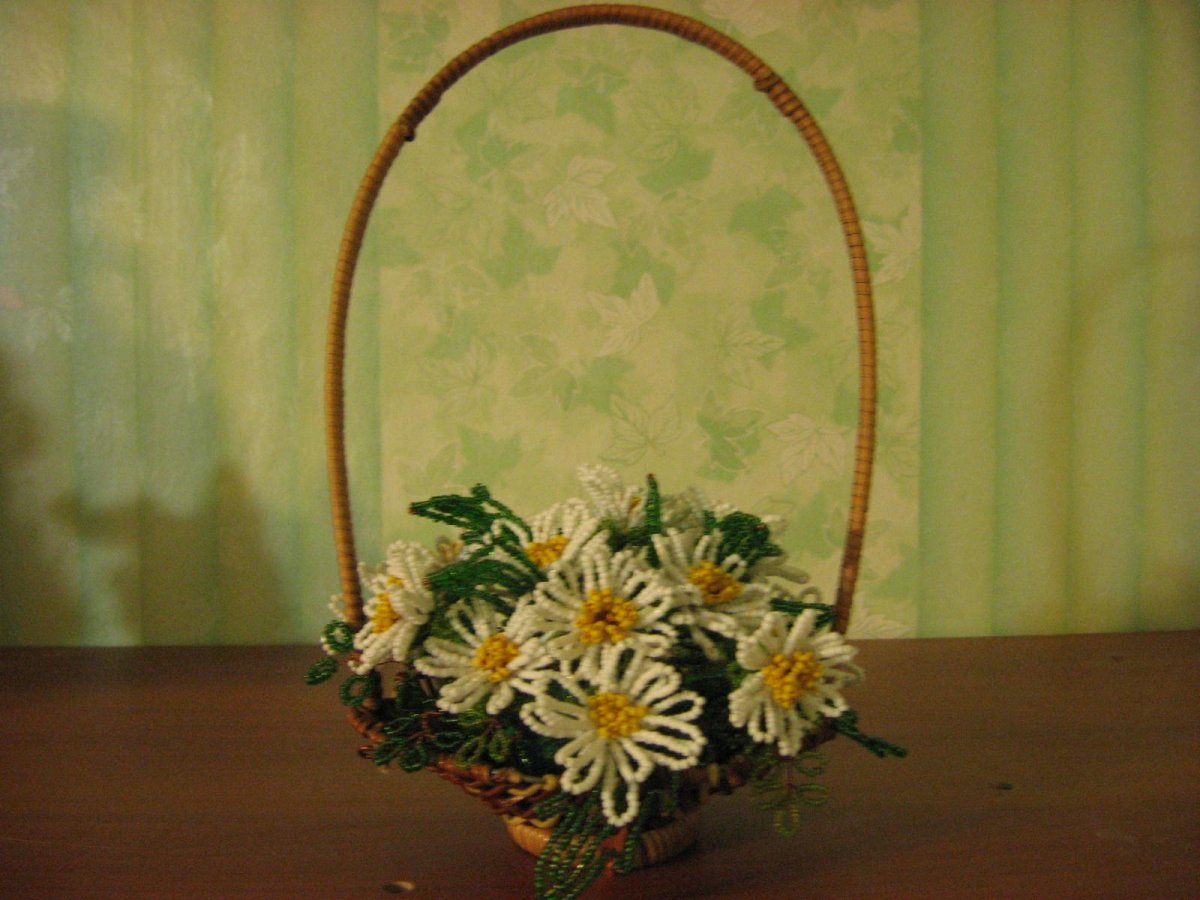 Корзинка с Ромашка и из Бичера