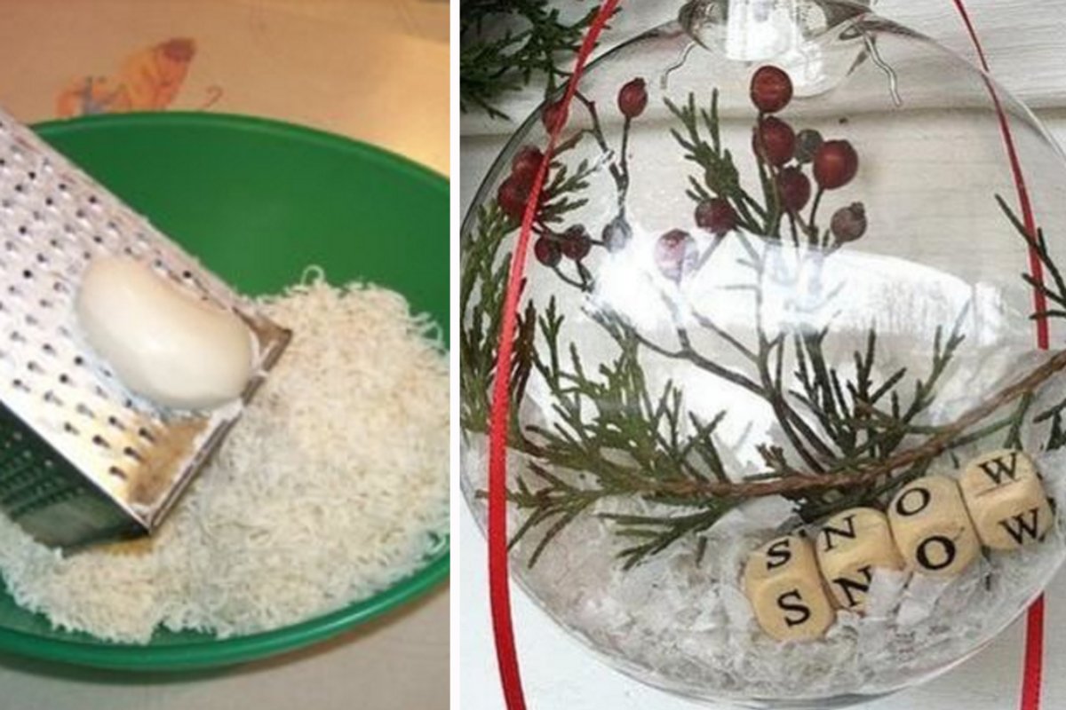Поделки с искусственным снегом