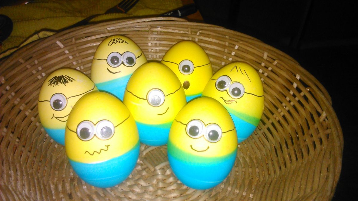Яйца Миньоны на Пасху