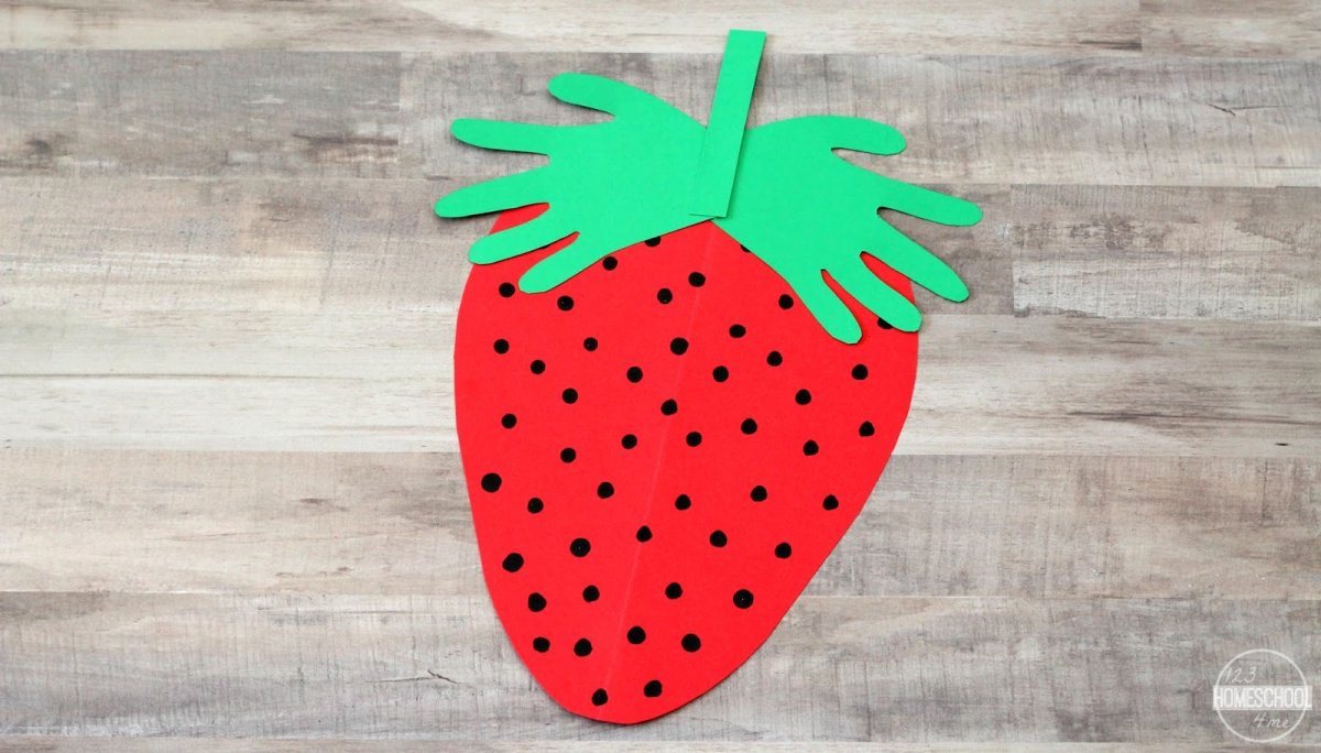 Strawberry Craft for Kids Printable
