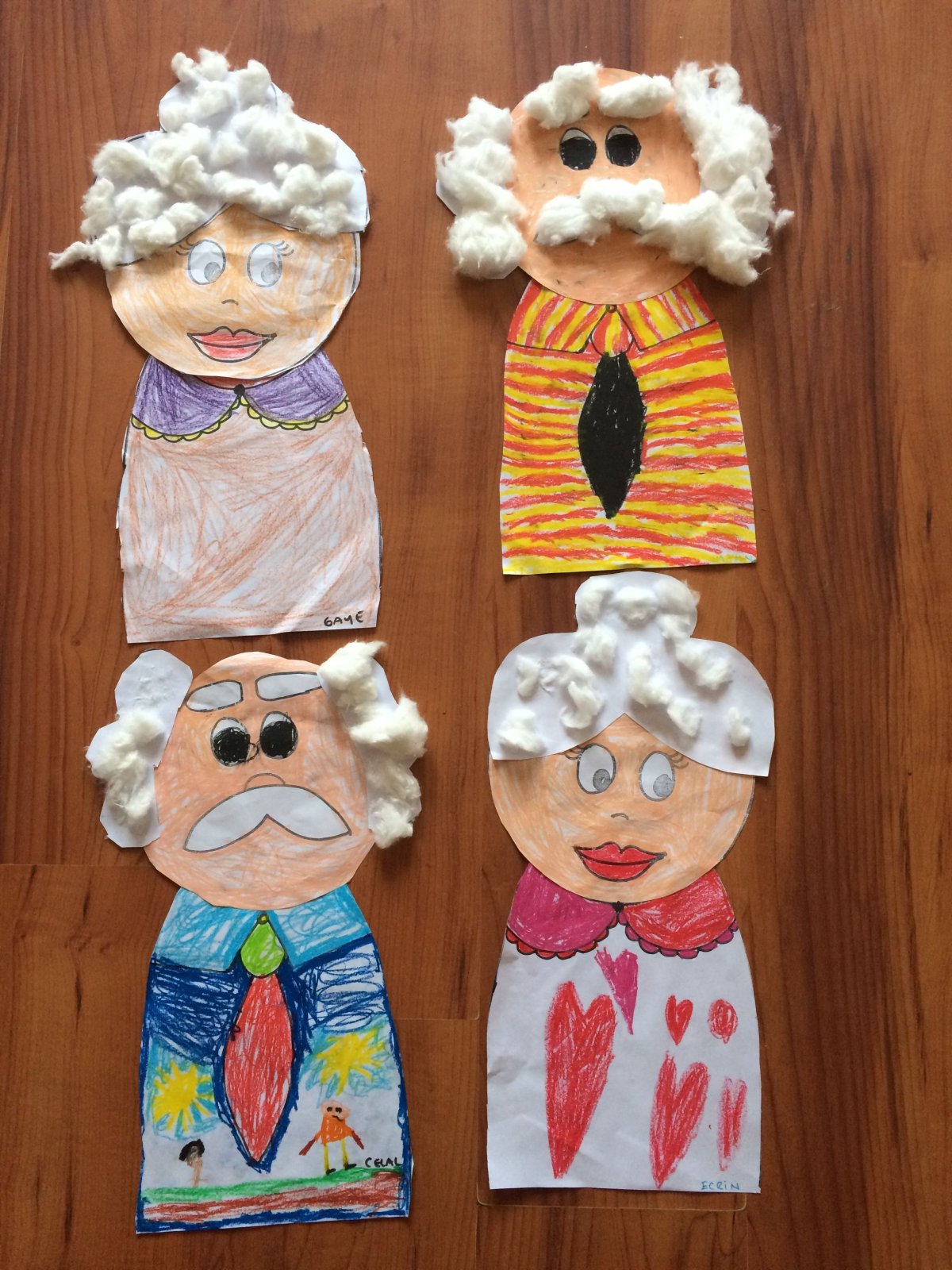 Grandpa Craft for Kids circles