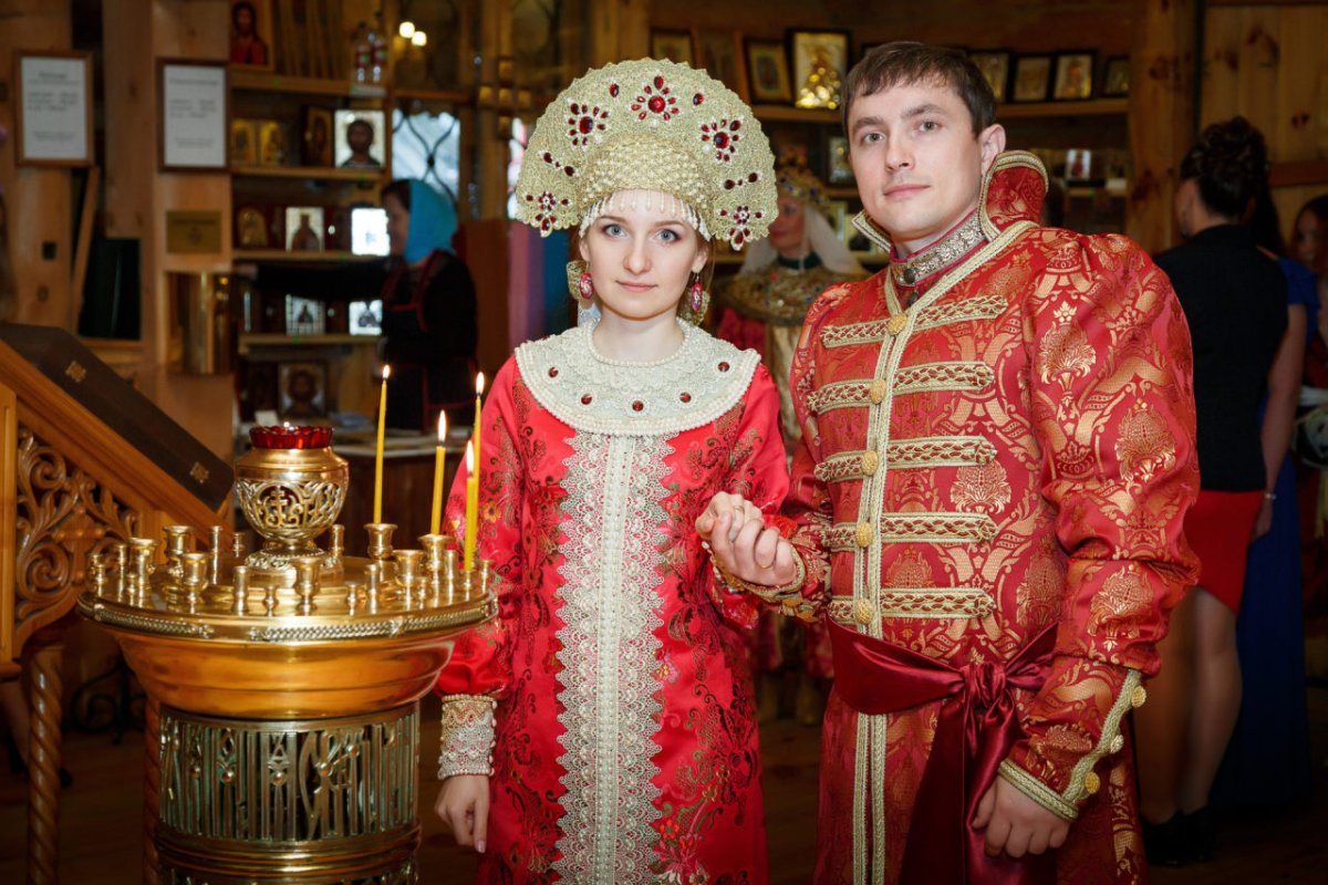 Русские традиционные свадебные наряды