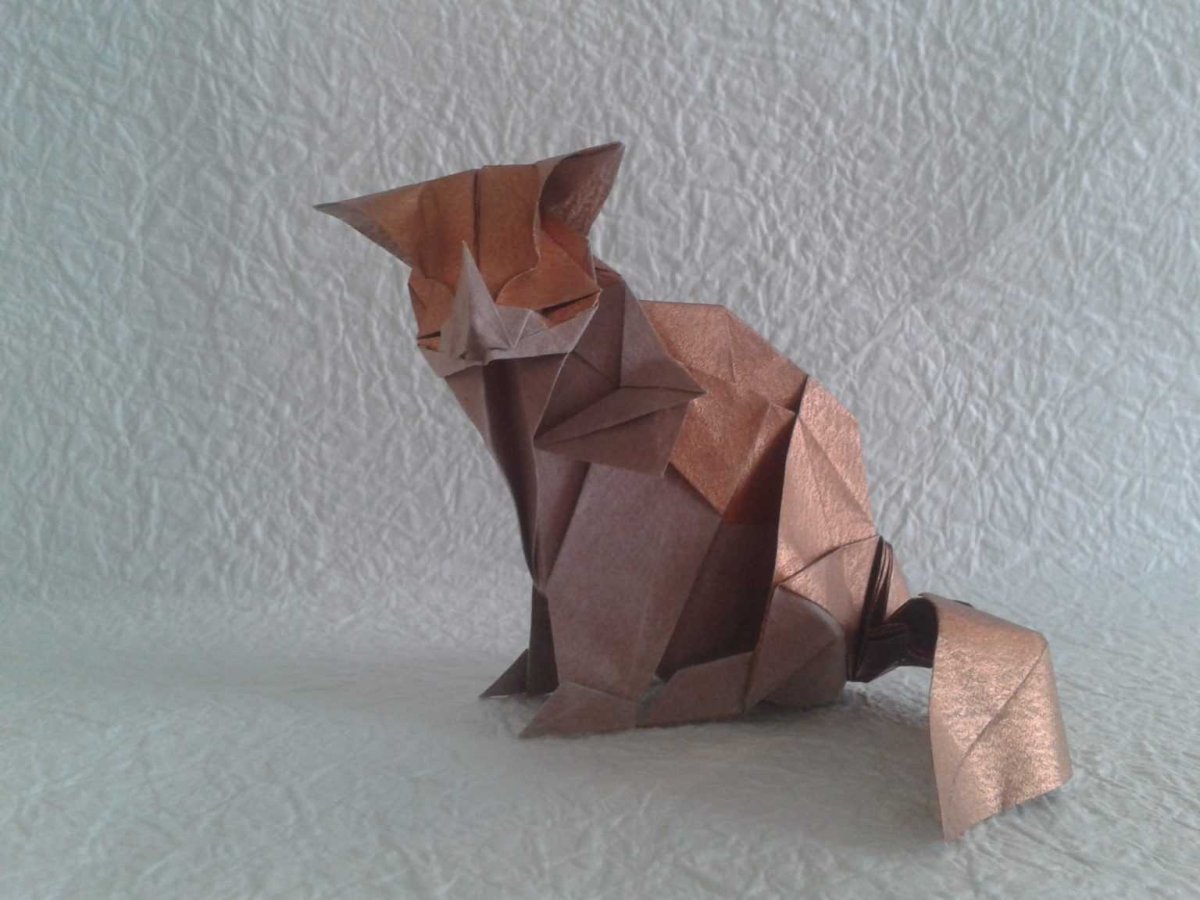 Красивые оригами кошки