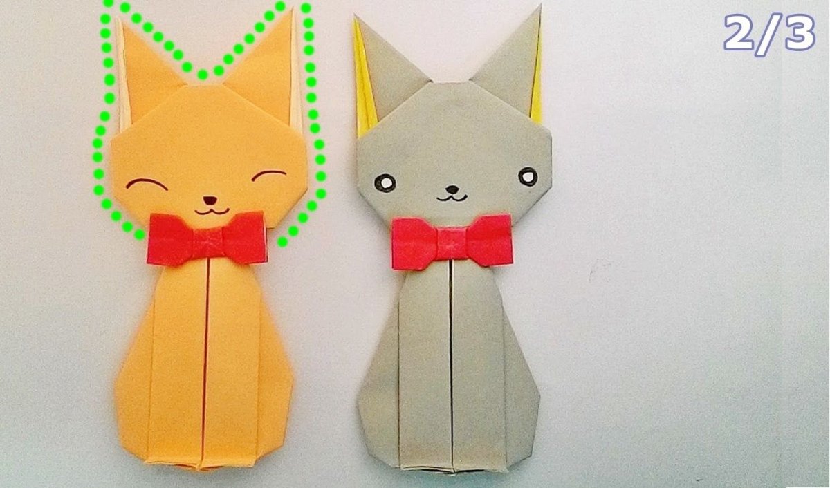 El gato Cat оригами