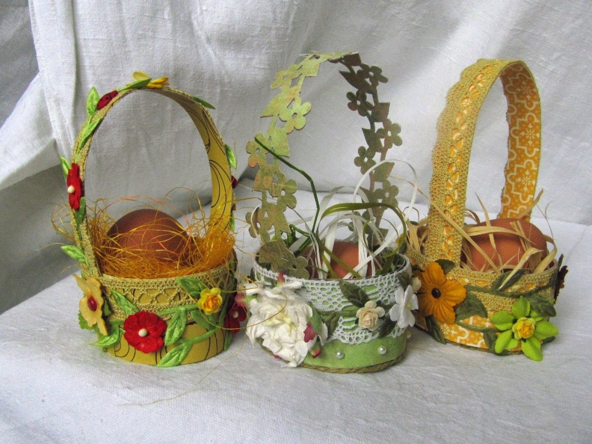 Макраме к Пасхе корзинки
