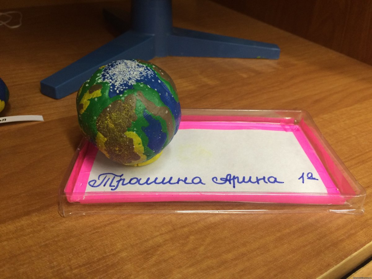 Модель земли из пластилина 2 класс окружающий