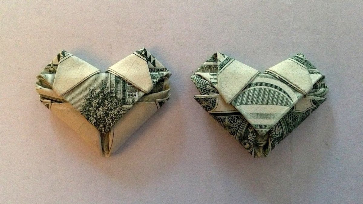 Сердце из купюры