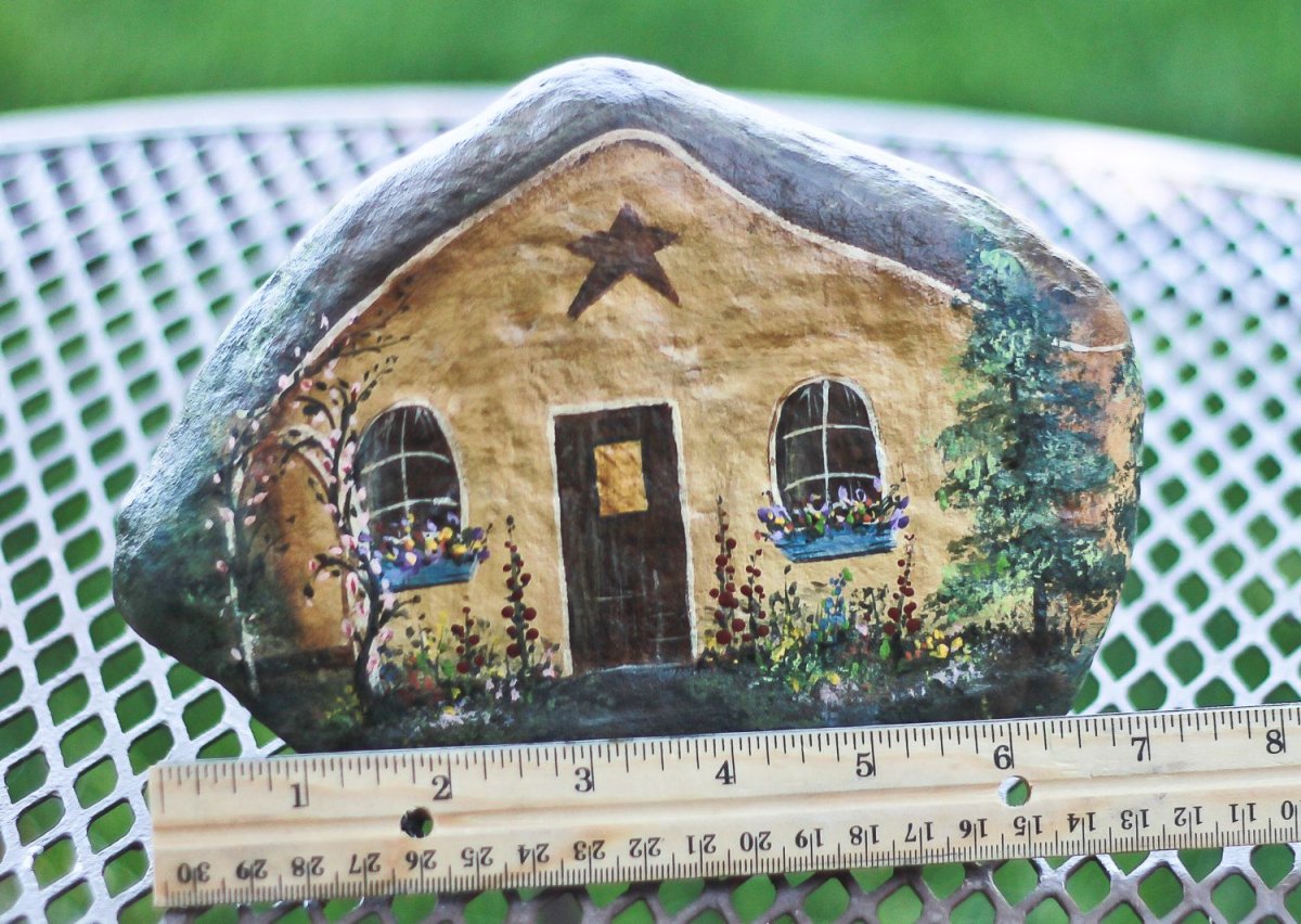 Painted Rocks for Garden Gnomes Houses