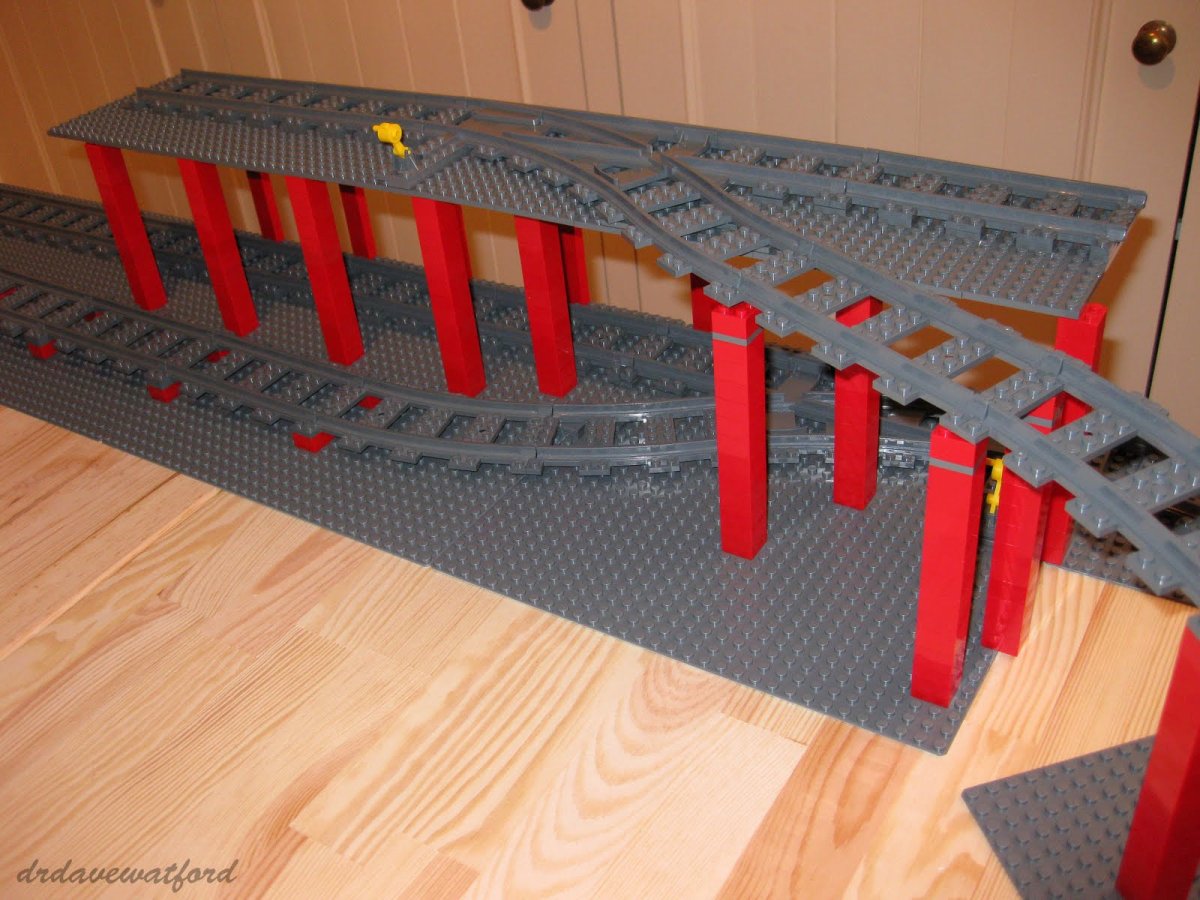 LEGO City рельсы мост