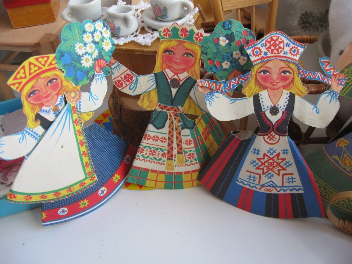 Конусные куклы народов мира
