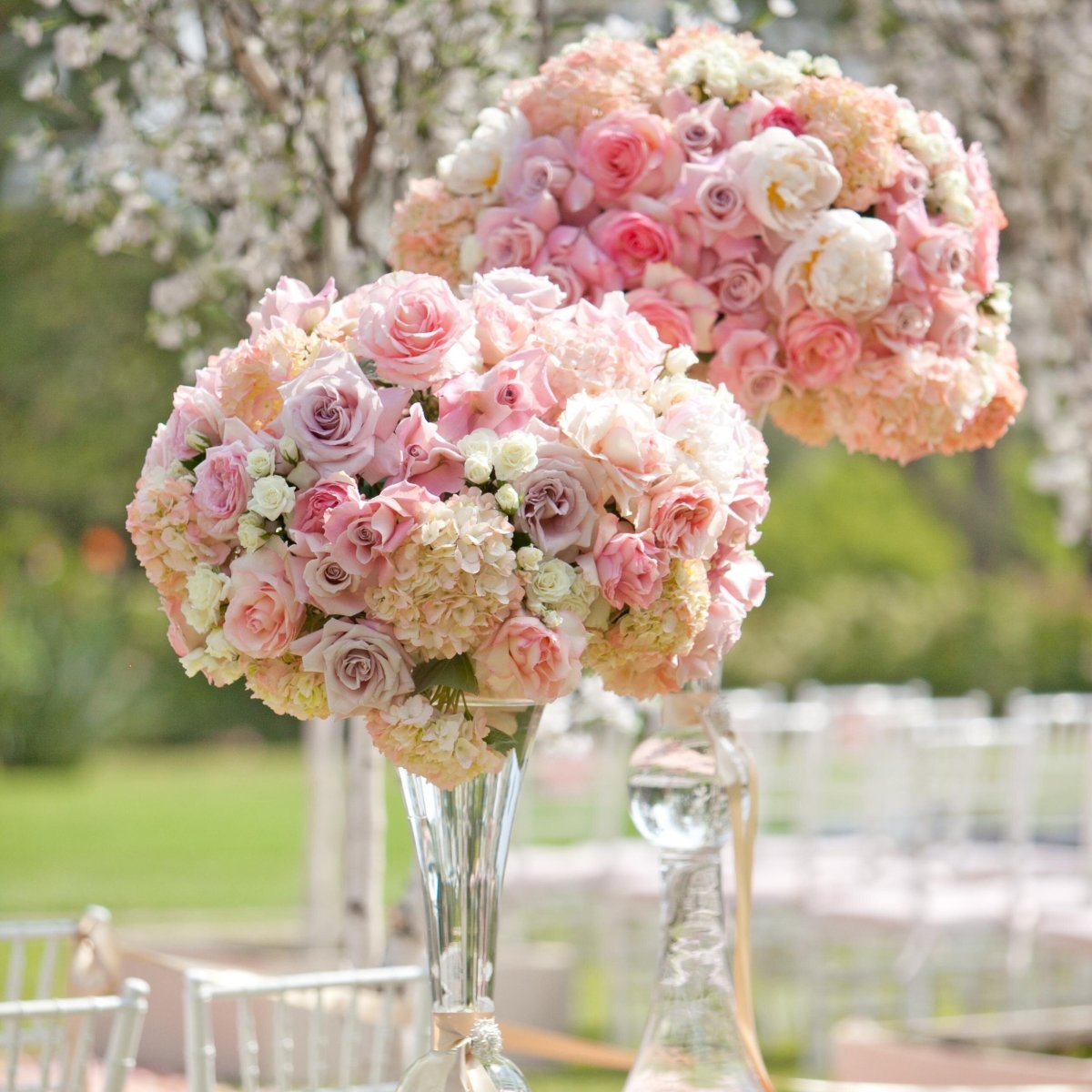 Cheap Pink Flower Centerpieces