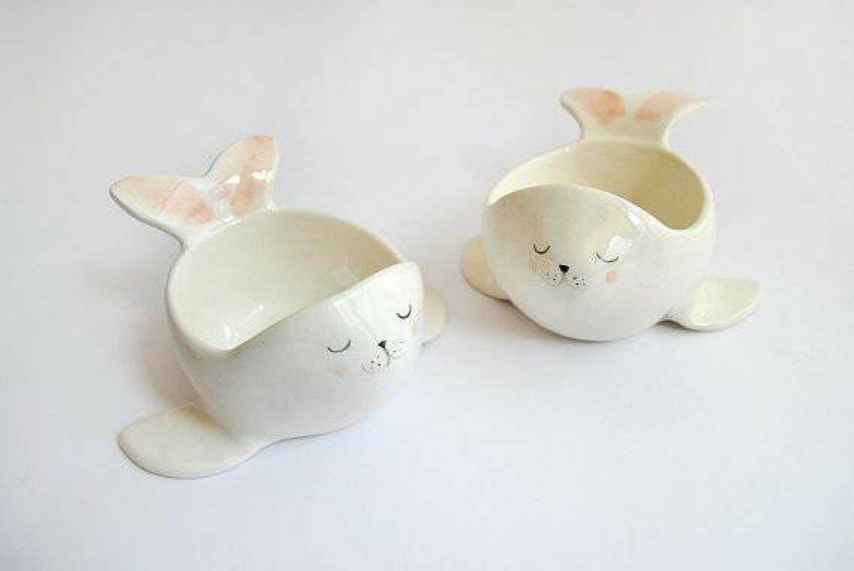 Миска из керамики животное